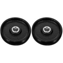 2Pièces Roulettes Professionnelles En Fer Pour Cric Usage Universel