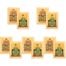 10Pièces Cartes Feng Shui Alliage Aluminium Coloré