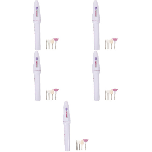 5Sets Compact Electric Nail Drill ABS for Home and Professional Use