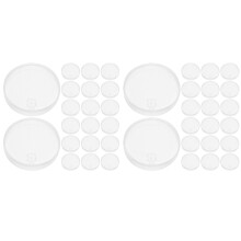 40Pièces Plateau Multi-Usage En Plastique Clair Pour Colle Quilling