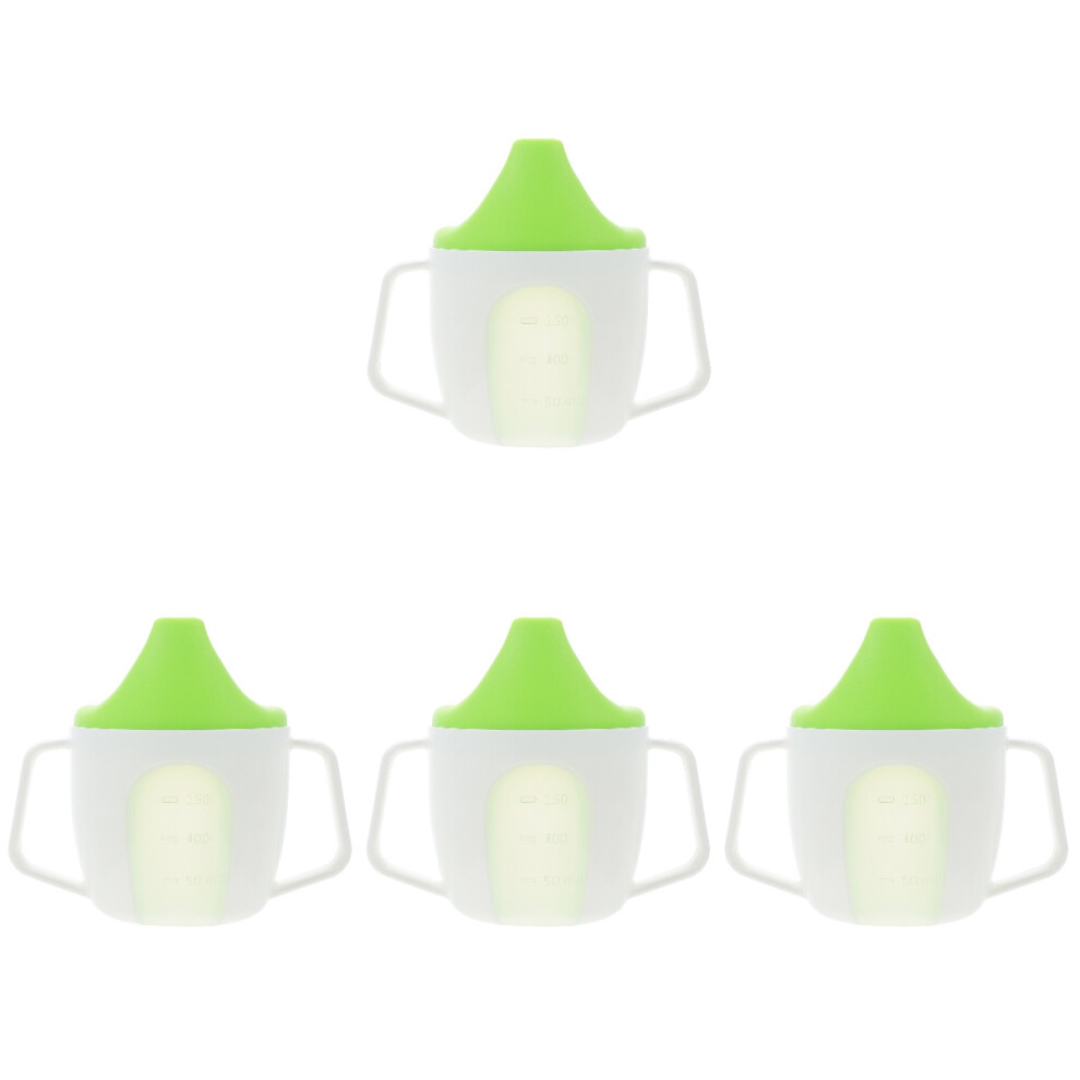 4Pcs Baby Drinking Cups Multi-Function Sippy Cups With Handles Green Artibetter