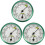 3Pcs Accurate Hanging Hygrometer Durable Green Thermometer for Sauna 1