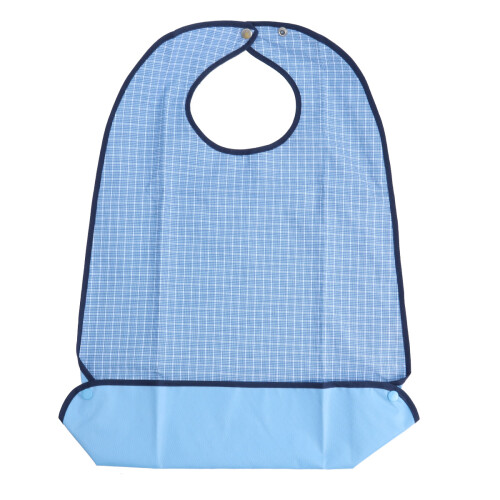 2Pcs Waterproof Clothing Protector Bib for Adults Sky-Blue Easy Clean 1