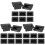 24Pcs Black Plastic Handle Straps for Speaker Cases and Amplifier 1