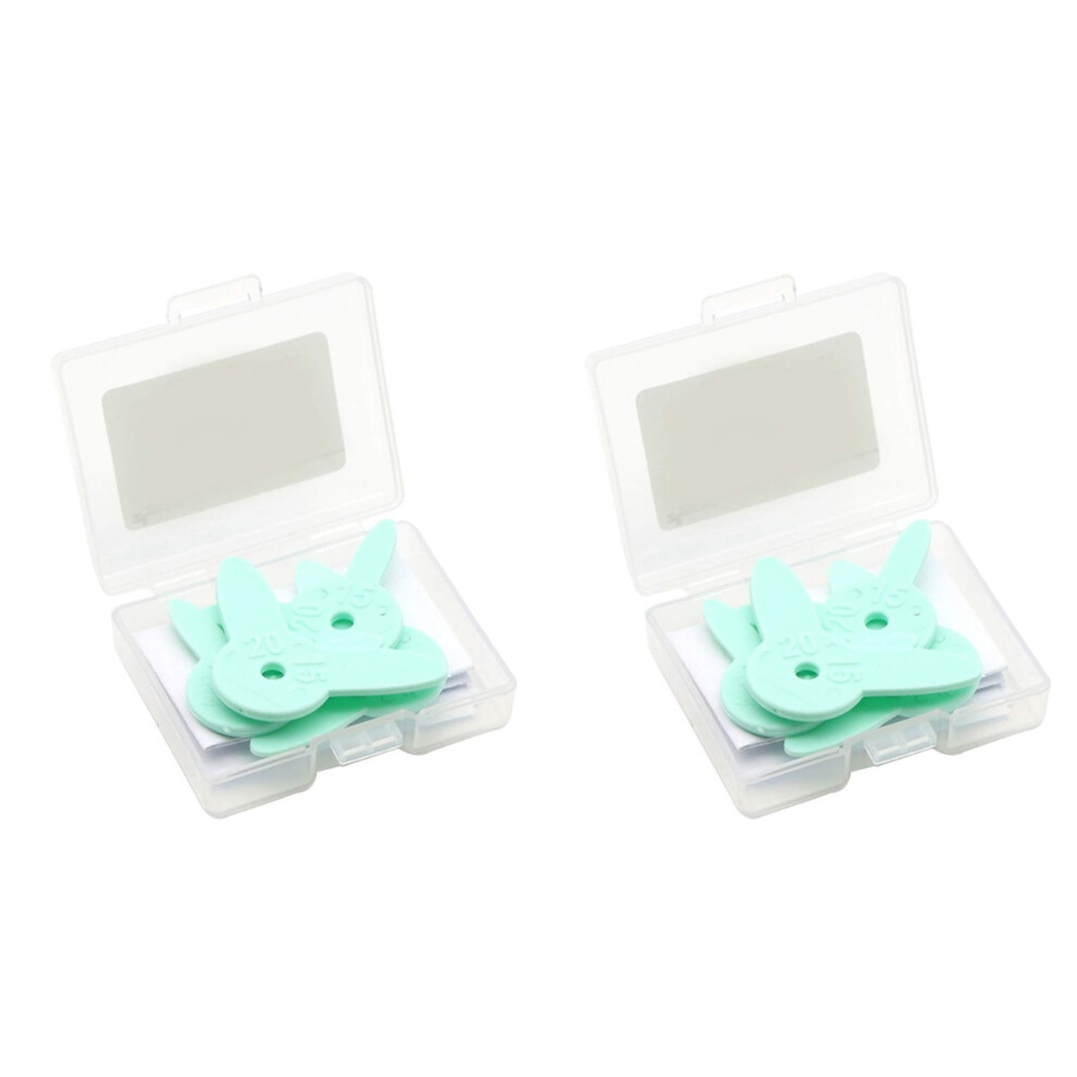 Aboofan 8Pcs Durable Dental Gauges Assorted Color Orthodontic Measuring Rulers