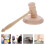 4Ensembles Marteaux De Tribunal Bois Beige À Prise Facile 11