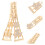 3Pièces Bracelet Montre Ajustable Trèfle Style Élégant 11