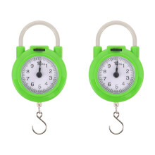 2Pcs Manual Travel Suitcase Weight Scale Compact Portable Spring Scale