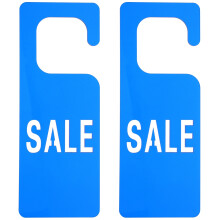 2Pièces Étiquette Bleue Suspendue Carte Accessoire Boutique