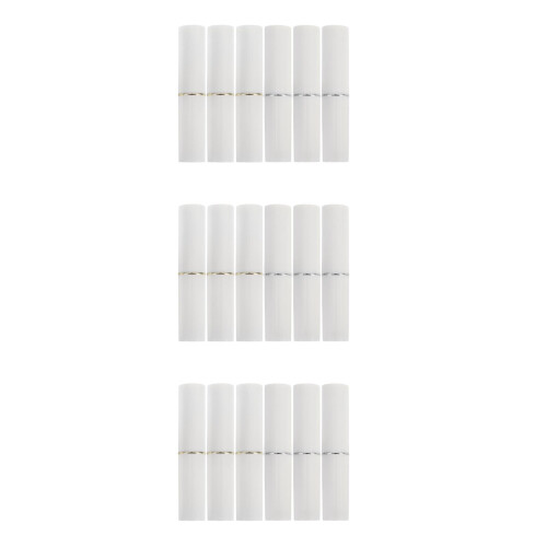 18Pcs Assorted Color Plastic Lip Balm Bottles Reusable Lipstick Tubes