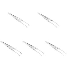 5Pcs Compact Metal Eyelid Tweezer Stainless Steel Meibomian Gland Tool