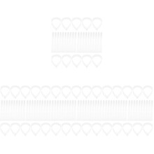 240Pcs Transparent Plastic Collar Fixing Strips Blouse Shirt Supports