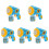 5Pcs Sky-Blue Plastic Electric Bubble Machine Kids Party Bubble Blower 1