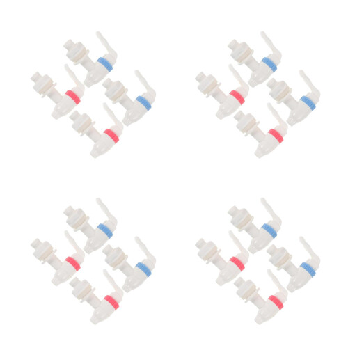 16Pcs Plastic Water Dispenser Spigots Press-Type Tap for Use