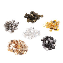 1200Pcs Iron Ribbon End Clamp Assorted Color Durable Jewelry Fasteners