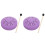 2Sets Smooth Surface Steel Tongue Drum Purple Percussion Instrument 1