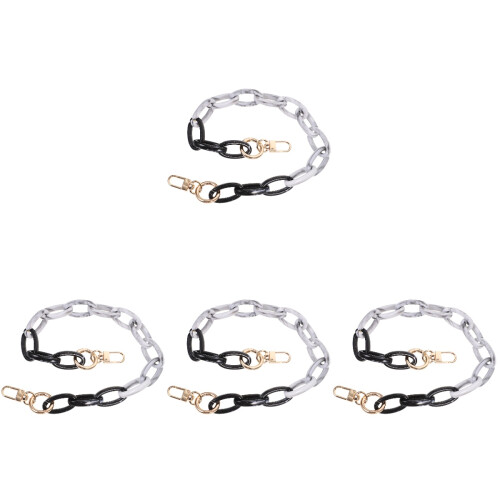 4Pcs Handbag Chain Straps with Buckles for DIY Bag Replacement