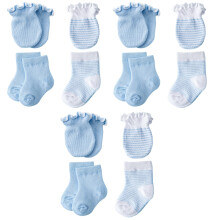 12Pairs Soft Cotton Baby Socks Gloves for Girls Comfortable Wear Pink