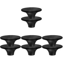 8Pcs Easy-Grip Black Stainless Steel Pot Lid Knobs for Kitchen Use