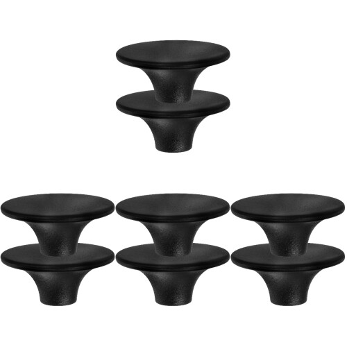 8Pcs Easy-Grip Black Stainless Steel Pot Lid Knobs for Kitchen Use