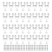 600Pcs Plastic Rope Light Mounting Clips Silver for LED String Lights