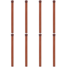 8Pcs Natural Wooden Incense Tube Brown Home Aroma Stick Holder