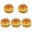 5Pcs Simulation Burger Model Soft Touch Food Photo Prop 1