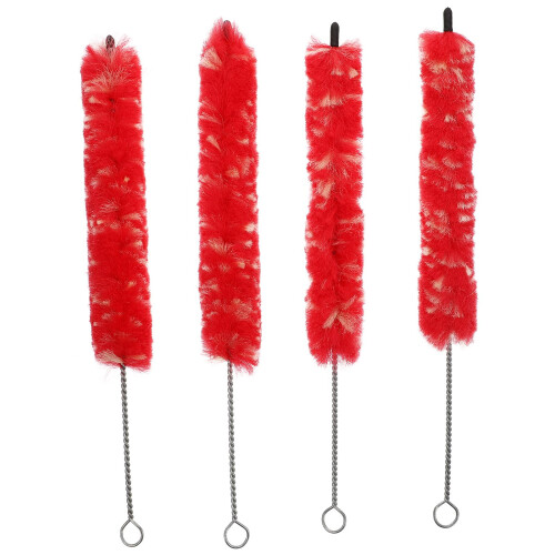 12Pcs Red Plush Clarinet Brush Handy Cleaning Tool Accessory