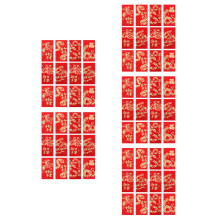 60Pcs Red Glitter Paper Money Envelopes for Wedding and Budgeting Use