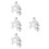 4Pcs White Pom Drain Saddle Clamp for Under Sink Ro 1