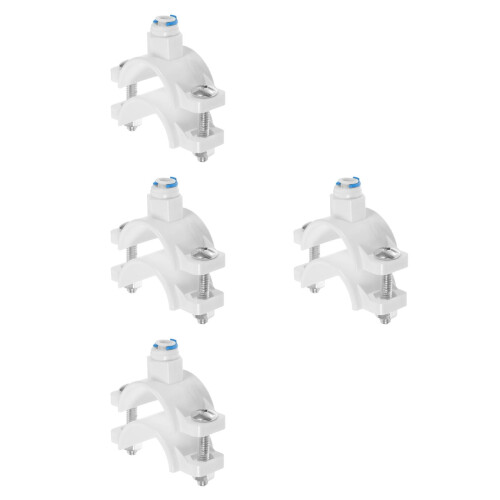 4Pcs White Pom Drain Saddle Clamp for Under Sink Ro
