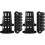 100Pcs Plastic Net Cups for Hydroponics Planting Black Garden Pots 1
