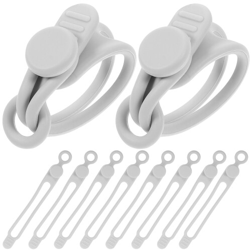 40Pièces Attaches Câbles Silicone Multi-Usage Pour Organisateur 2
