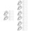40Pièces Attaches Câbles Silicone Multi-Usage Pour Organisateur 8