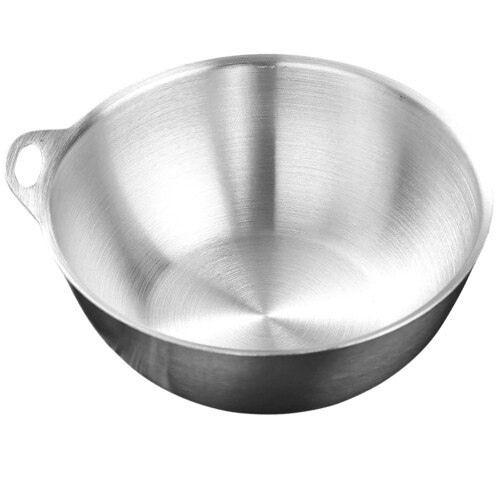2Pcs Metal Mixing Bowls Non Breakable Dinnerware for Kitchen 2