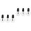6Pcs Portable Eyelash Extension Adhesive Glue Quick and 4