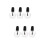 6Pcs Portable Eyelash Extension Adhesive Glue Quick and 7