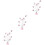 3Pièces Support Photo Rose Métal Décoration Table Multifonction 6