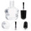 6Pcs Portable Eyelash Extension Adhesive Glue Quick and 8