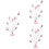 3Pièces Support Photo Rose Métal Décoration Table Multifonction 7