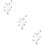 3Pièces Support Photo Rose Métal Décoration Table Multifonction 10