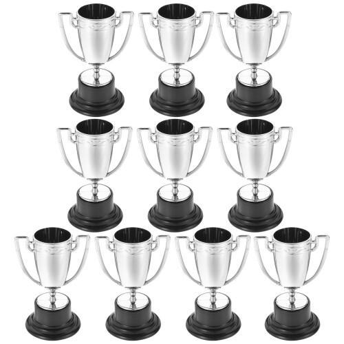 30Pièces Coupes Miniatures Enfants Argent Décor Récompense 2