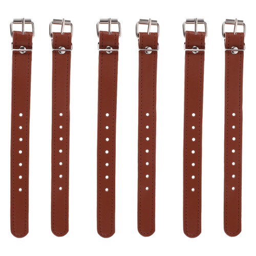 15Paires Sangles Panier Cuir Marron Confortables Et Solides 1