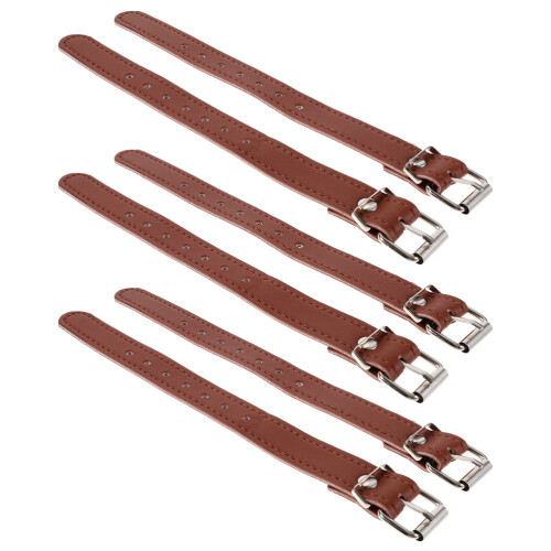 15Paires Sangles Panier Cuir Marron Confortables Et Solides 2