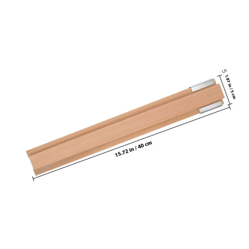 1Ensemble Guide Bois Marron Pour Armoire Commode 1