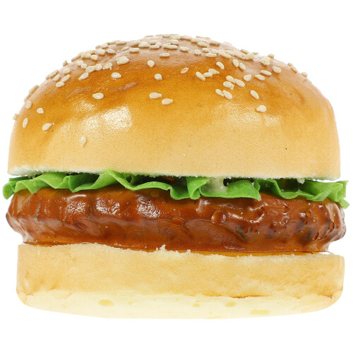 5Pcs Simulation Burger Model Soft Touch Food Photo Prop 1