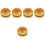 5Pcs Simulation Burger Model Soft Touch Food Photo Prop 5