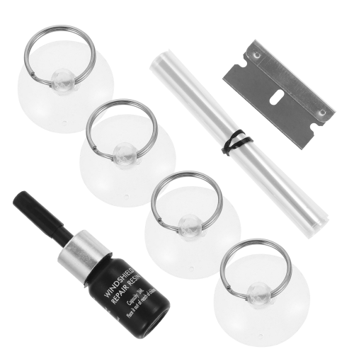 2Ensembles Kit Réparation Éclats Pare- En ABS Et Acier Pour Auto 1