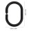40Pcs Shower Curtain Hooks Black ABS Plastic Hanging Rings 9
