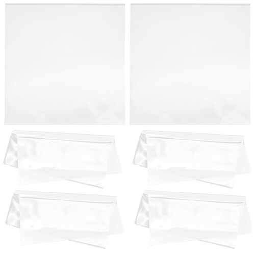 125Pcs Vinyl Record Outer Sleeves for Storage Transparent Plastic 2